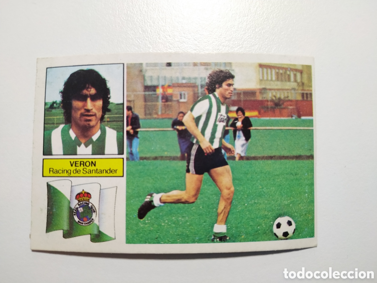 Cromos de f&uacute;tbol: VERON VERSION RAYAS RACING DE SANTANDER DESPEGADO LIGA EDICIONES ESTE 1982 1983 82 83