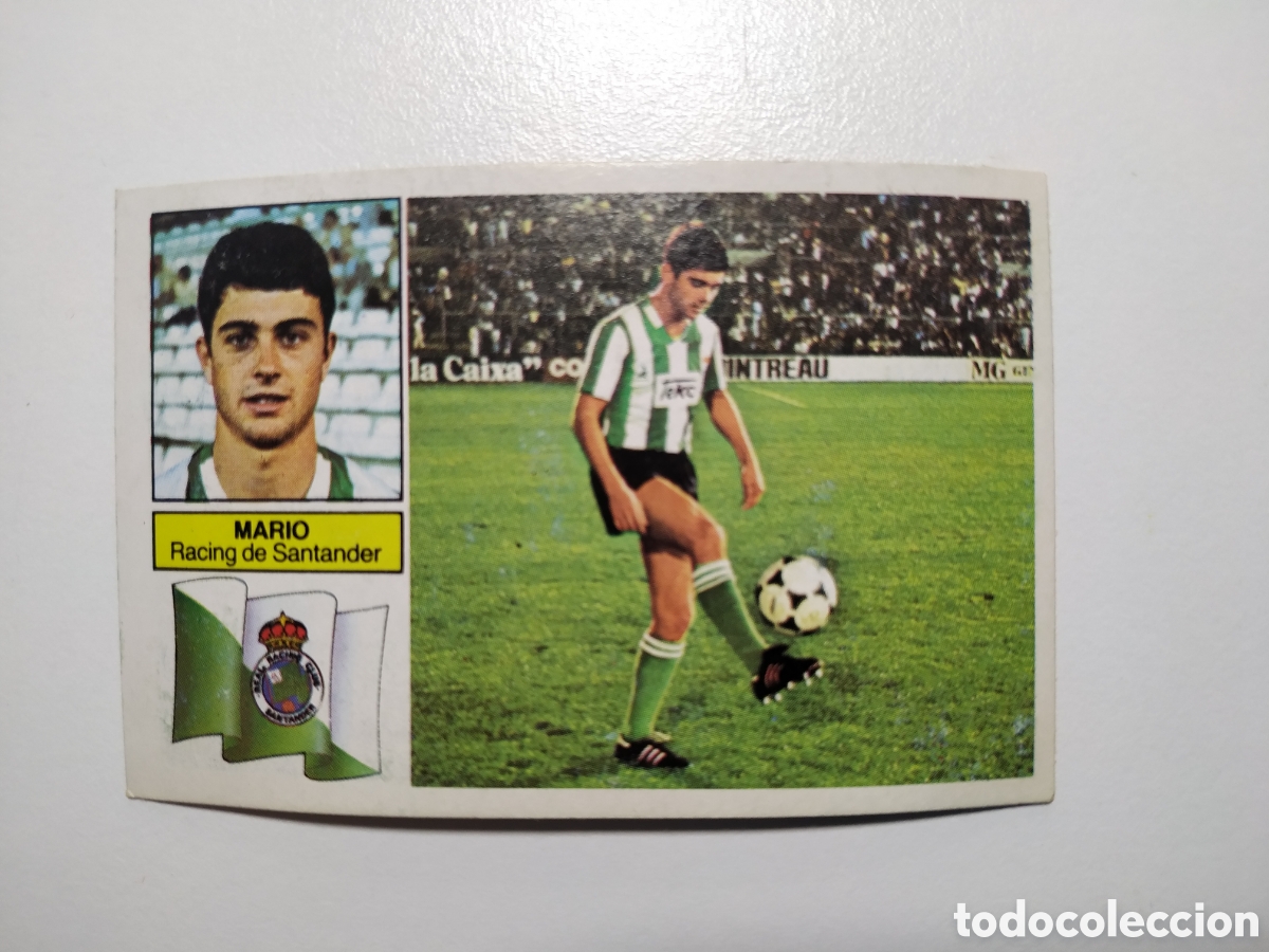 Cromos de f&uacute;tbol: MARIO VERSION RAYAS RACING DE SANTANDER DESPEGADO LIGA EDICIONES ESTE 1982 1983 82 83