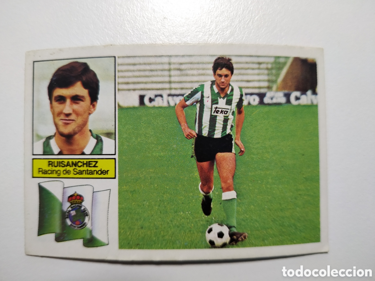 Cromos de f&uacute;tbol: RUIS&Aacute;NCHEZ VERSION RAYAS RACING DE SANTANDER DESPEGADO LIGA EDICIONES ESTE 1982 1983 82 83