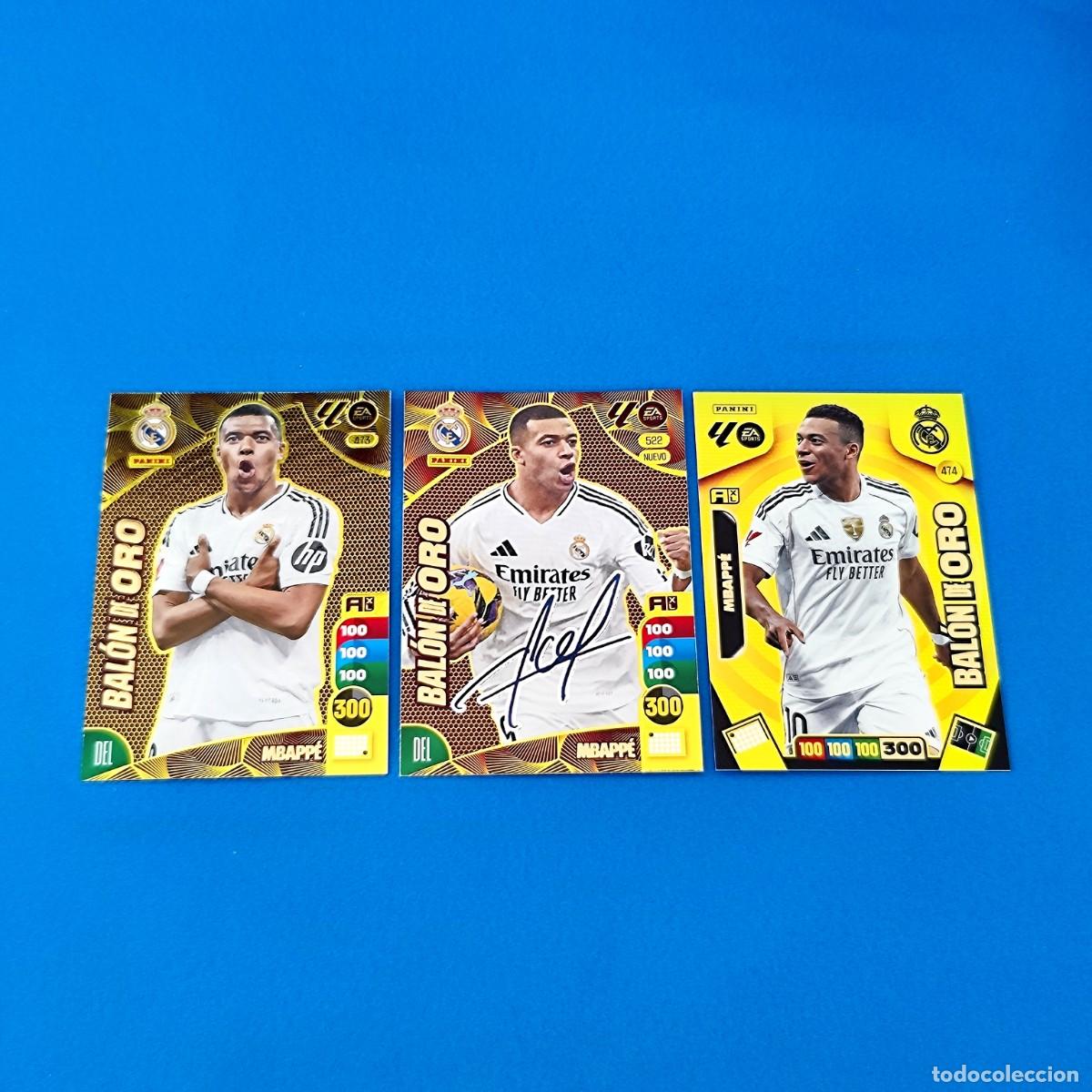 Cromos de Futebol: Adrenalyn 2024 2025 / 24 25 - 2025 2026 / 25 26 Mbapp&eacute; Bal&oacute;n de Oro firmado