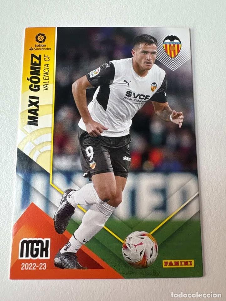 Cromos de f&uacute;tbol: Carta Maxi G&oacute;mez Valencia 333 Megacracks 2022-23