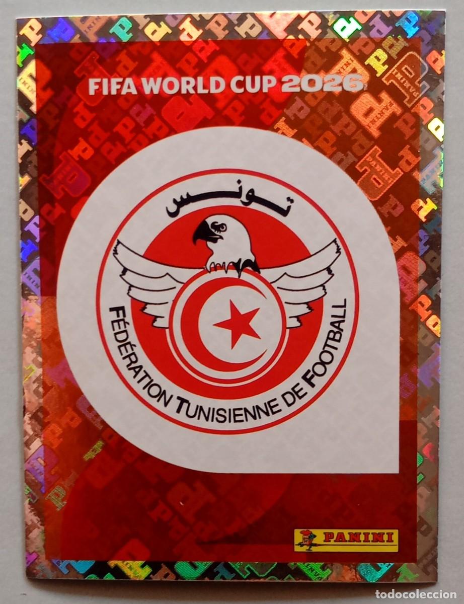 Cromos de f&uacute;tbol: Figurina Panini 2026 Cromo World Cup Usa Mundial 2026 scudetto escudo badge Tunisia n TUN 1