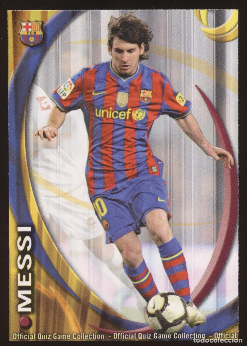 Cromos de f&uacute;tbol: #18. LIONEL MESSI - FC Barcelona 2010/2011 - Mundicromo Official Quiz Liga Card/Cromo 10/11