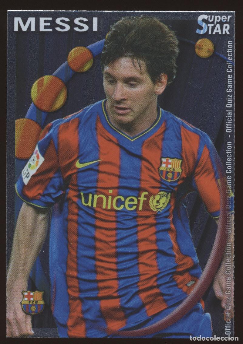Cromos de f&uacute;tbol: #25. LIONEL MESSI (SuperStar Brillo Liso) FC Barcelona 2010/2011 - Mundicromo Liga Card/Cromo 10/11
