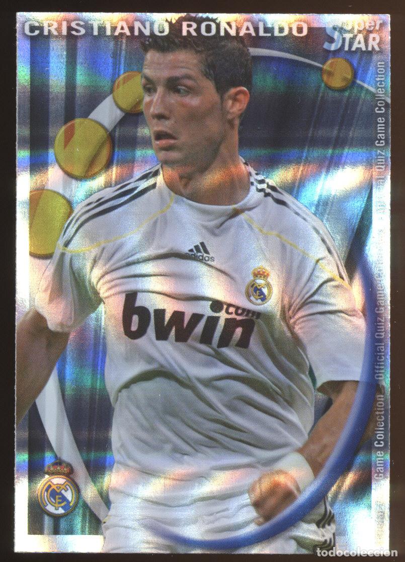 Cromos de f&uacute;tbol: #52. CRISTIANO RONALDO (SuperStar Brillo Rayas) Real Madrid 2010/2011 - Mundicromo Card/Cromo 10/11