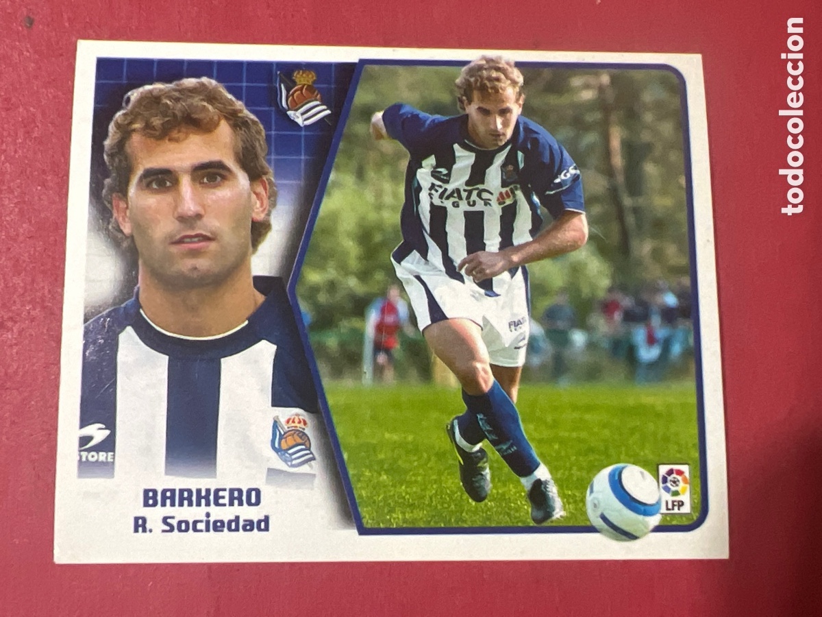 Cromos de f&uacute;tbol: A1637. Liga Este 2005-2006 2005-06 05-06 Real Sociedad Barkero nunca pegado
