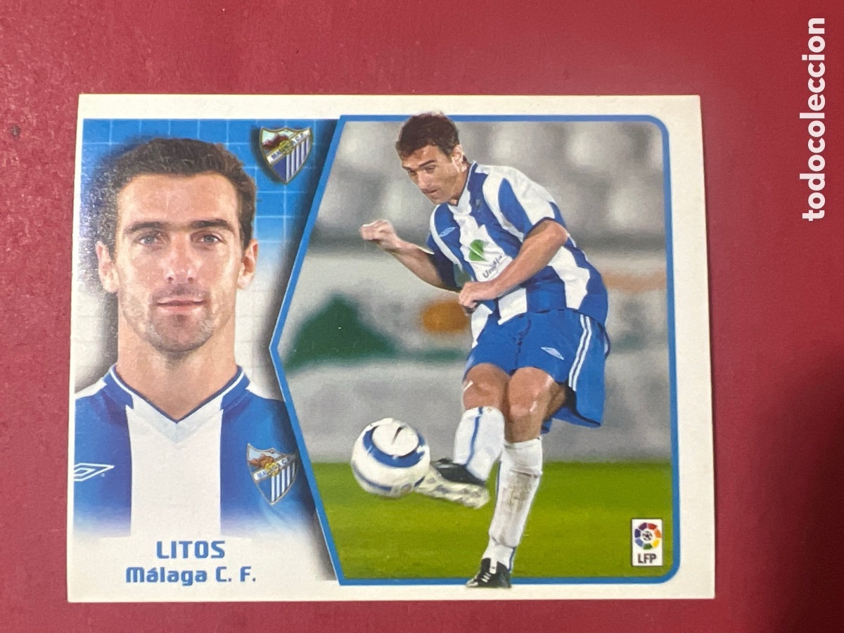 Cromos de f&uacute;tbol: A1638. Liga Este 2005-2006 2005-06 05-06 M&aacute;laga Litos nunca pegado