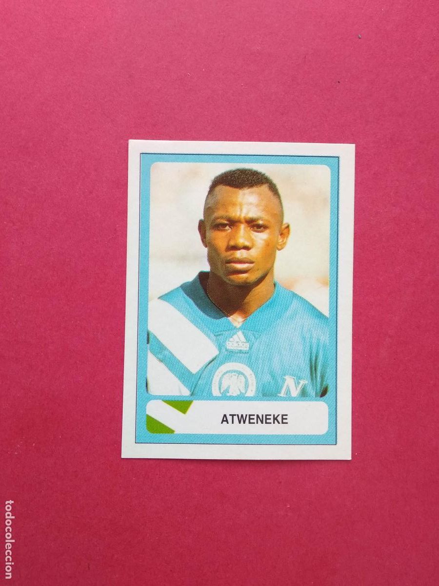 Cromos de f&uacute;tbol: EDICIONES ESTADIO MUNDIAL FUTBOL USA 94 1994 CROMO NUNCA PEGADO NIGERIA N&ordm; 323 ATWENEKE