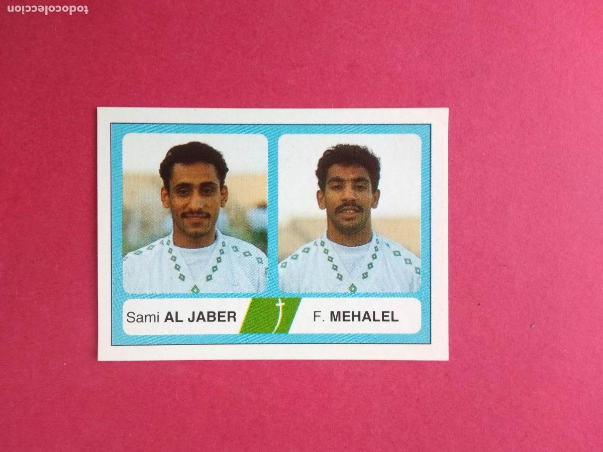 Fu&szlig;ball-Sticker: EDICIONES ESTADIO MUNDIAL DE FUTBOL USA 94 1994 NUNCA PEGADO ARABIA SAUDI N&ordm; 436 AL JABER MEHALEL