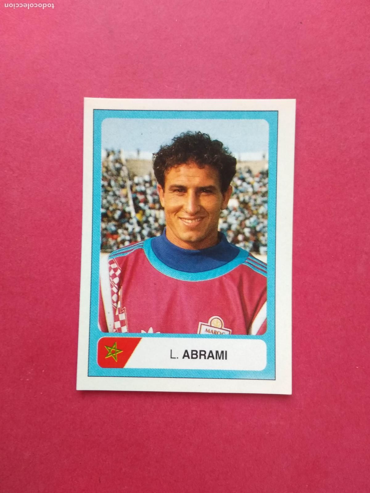 Fu&szlig;ball-Sticker: EDICIONES ESTADIO MUNDIAL DE FUTBOL USA 94 1994 CROMO NUNCA PEGADO MARRUECOS N&ordm; 290 ABRAMI