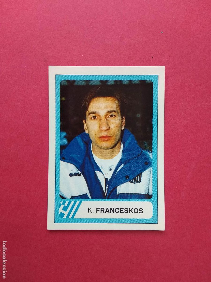 Fu&szlig;ball-Sticker: EDICIONES ESTADIO MUNDIAL DE FUTBOL USA 94 1994 CROMO NUNCA PEGADO GRECIA N&ordm; 216 FRANCESKOS