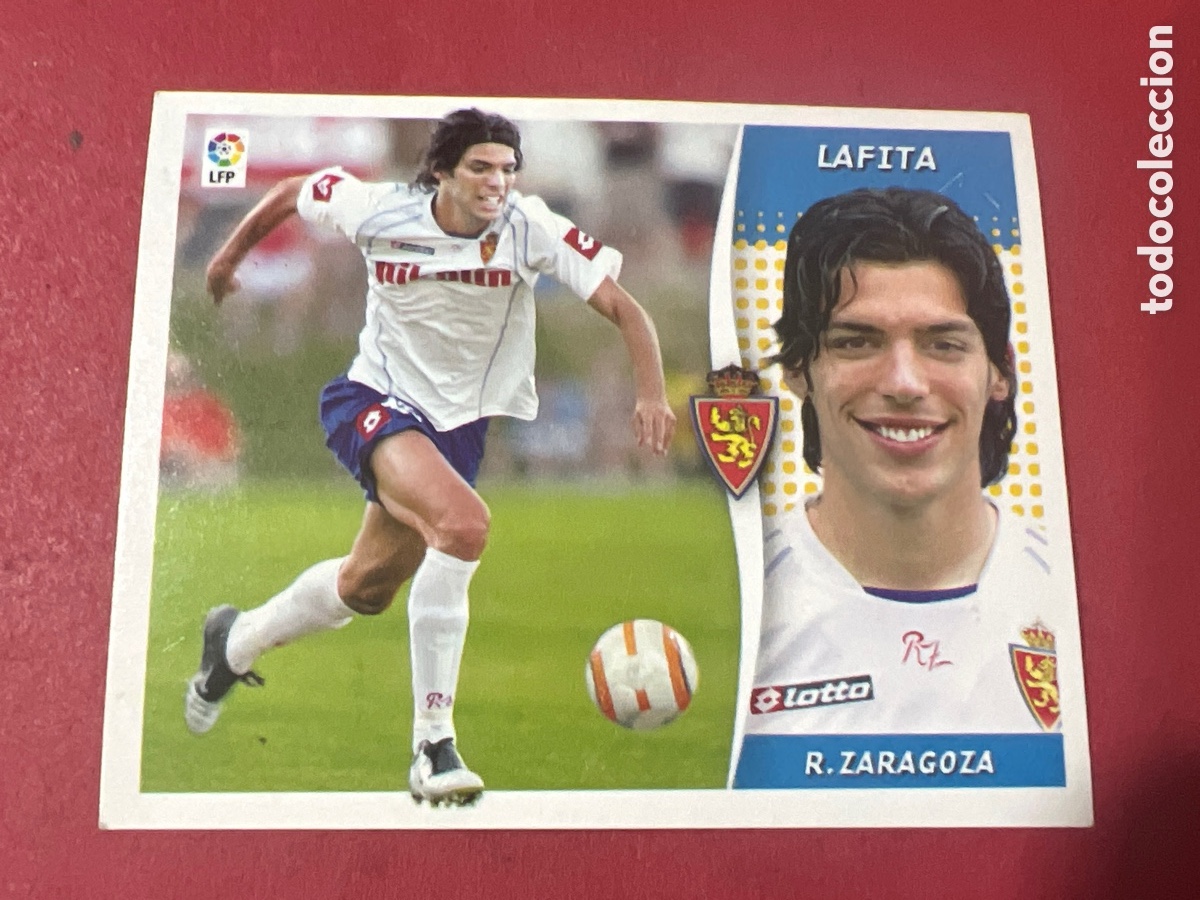 Fu&szlig;ball-Sticker: A1657. ESTE LIGA.2006 2007.06 07.LAFITA.ZARAGOZA.NUNCA PEGADO.