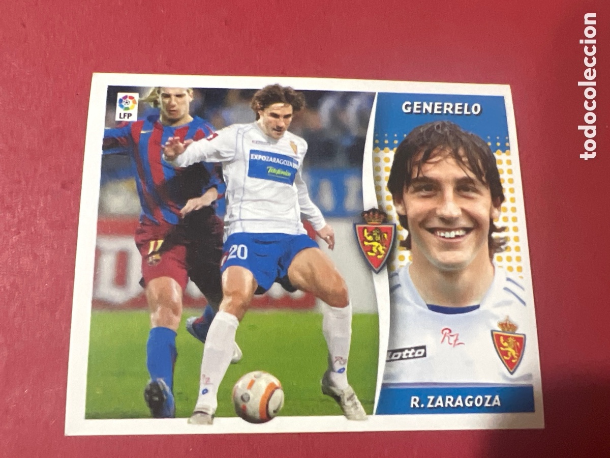 Fu&szlig;ball-Sticker: A1659. Liga Este 2006-2007 2006-07 06-07 Zaragoza Generelo nunca pegado