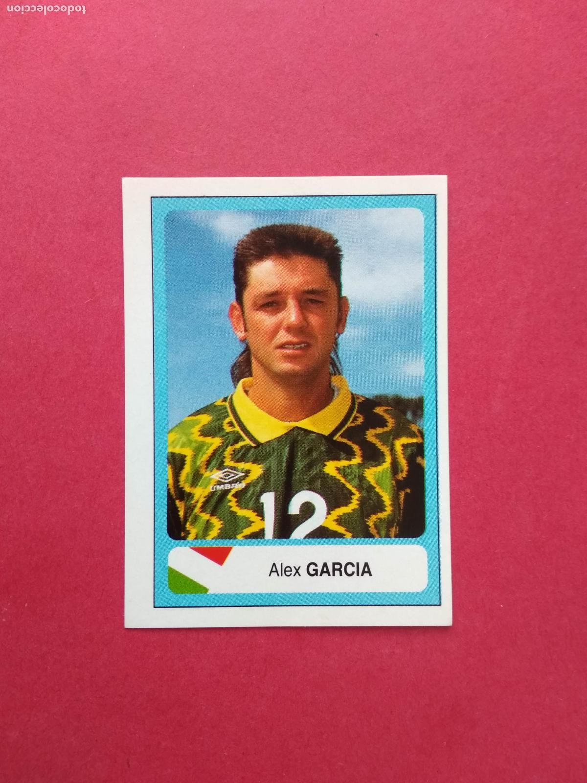 Fu&szlig;ball-Sticker: EDICIONES ESTADIO MUNDIAL FUTBOL USA 94 1994 CROMO NUNCA PEGADO MEXICO N&ordm; 298 ALEX GARCIA