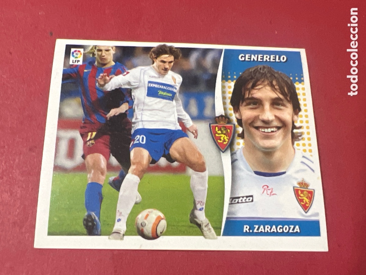 Fu&szlig;ball-Sticker: A1660. Liga Este 2006-2007 2006-07 06-07 Zaragoza Generelo nunca pegado