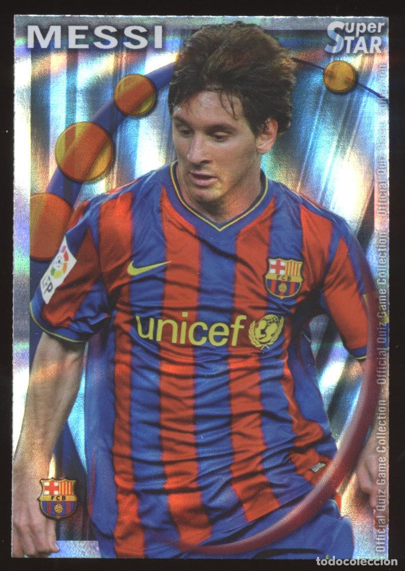 Fu&szlig;ball-Sticker: #25. LIONEL MESSI (SuperStar Brillo Rayas) - FC Barcelona 2010/2011 - Mundicromo Card/Cromo 10/11