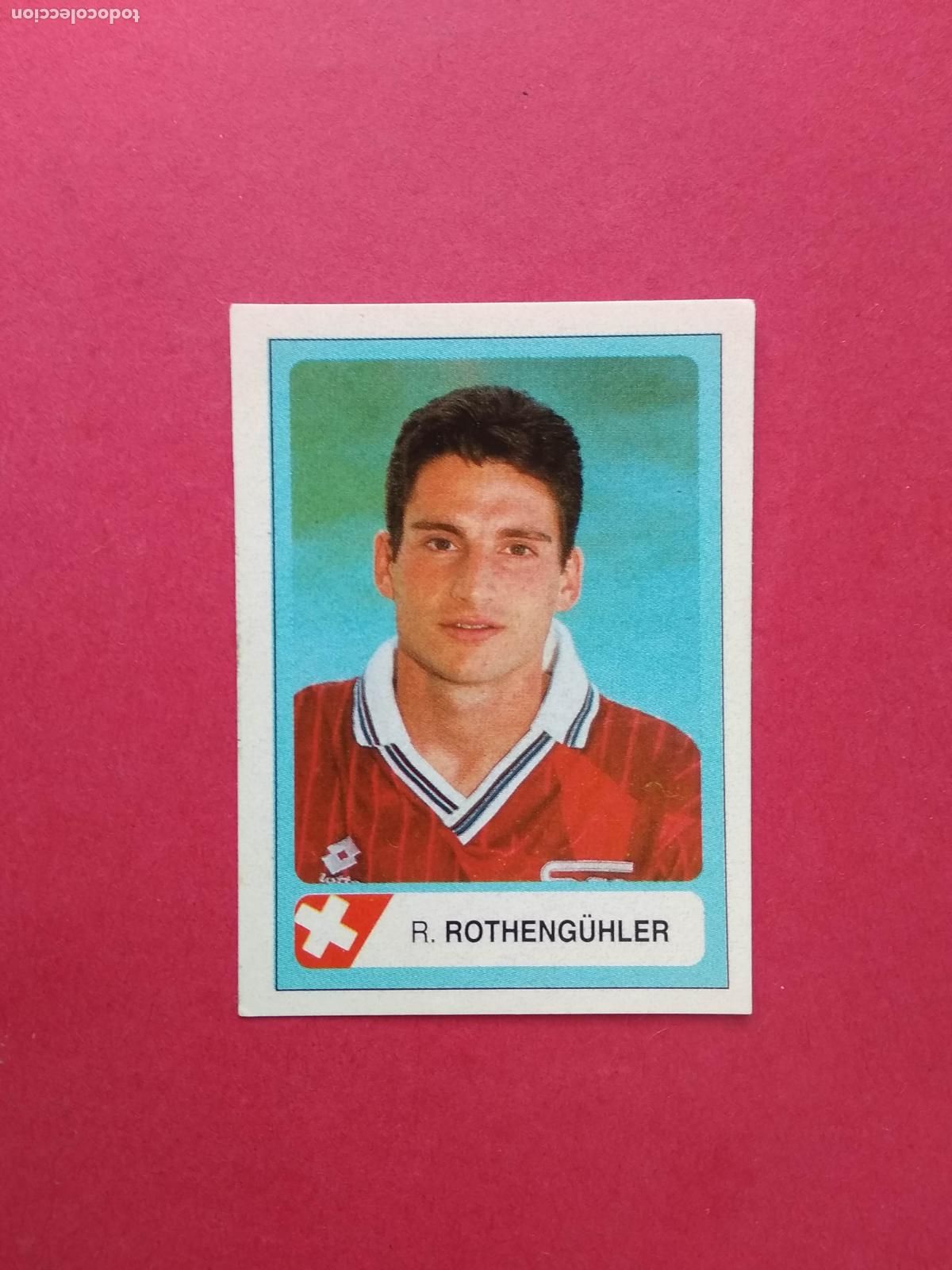 Fu&szlig;ball-Sticker: EDICIONES ESTADIO MUNDIAL FUTBOL USA 94 1994 CROMO NUNCA PEGADO SUIZA N&ordm; 417 ROTHENGUHLER