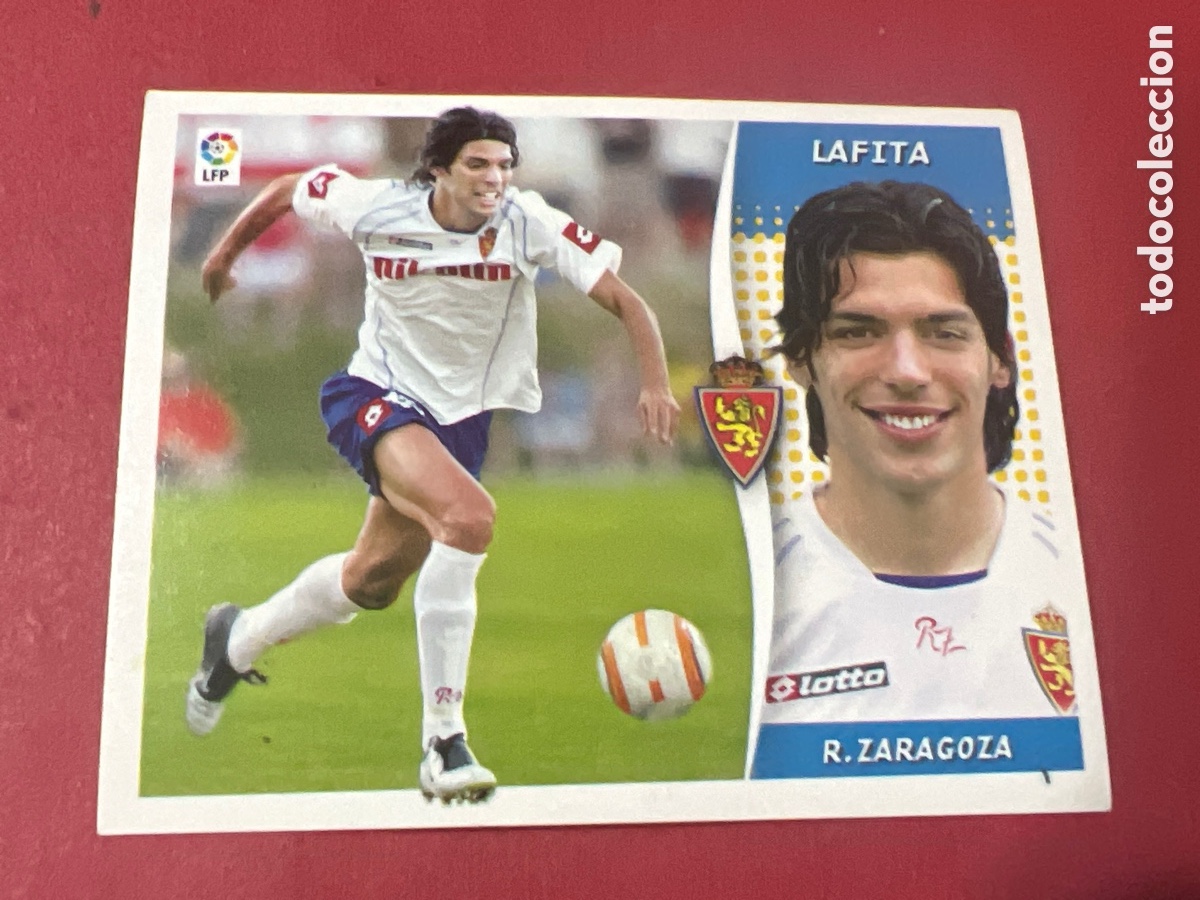 Fu&szlig;ball-Sticker: A1662. ESTE LIGA.2006 2007.06 07.LAFITA.ZARAGOZA.NUNCA PEGADO.