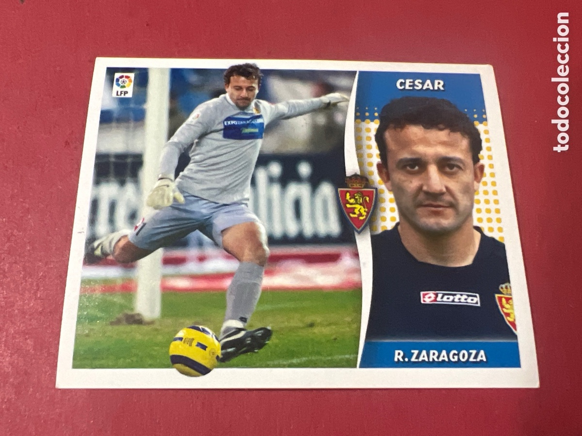 Cromos de f&uacute;tbol: A1663. C&Eacute;SAR (Real Zaragoza). Liga 2006 2007 06 07 Colecciones ESTE (Panini)