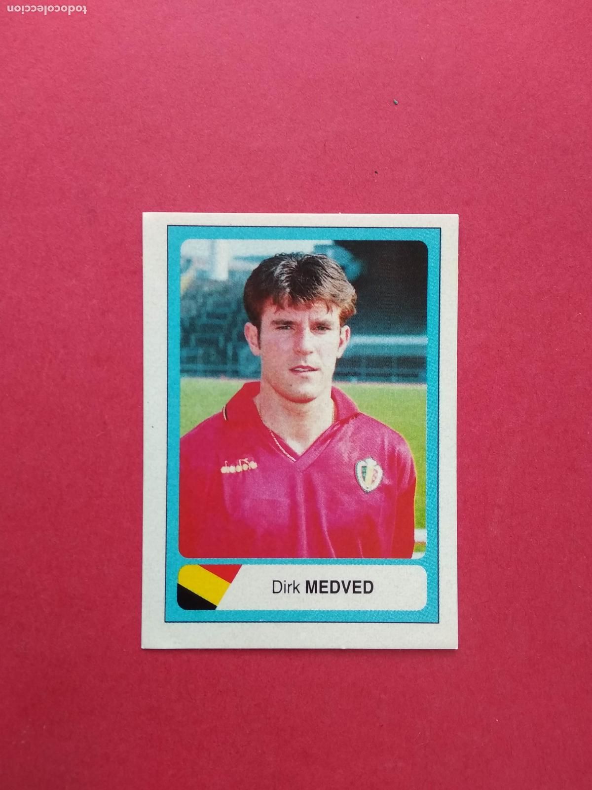 Cromos de f&uacute;tbol: EDICIONES ESTADIO MUNDIAL DE FUTBOL USA 94 1994 CROMO NUNCA PEGADO BELGICA N&ordm; 57 DIRK MEDVED