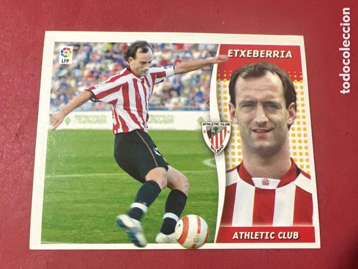 Cromos de f&uacute;tbol: A1666. Liga Este 2006-2007 2006-07 06-07 Athletic Club Bilbao Etxeberr&iacute;a nunca pegado