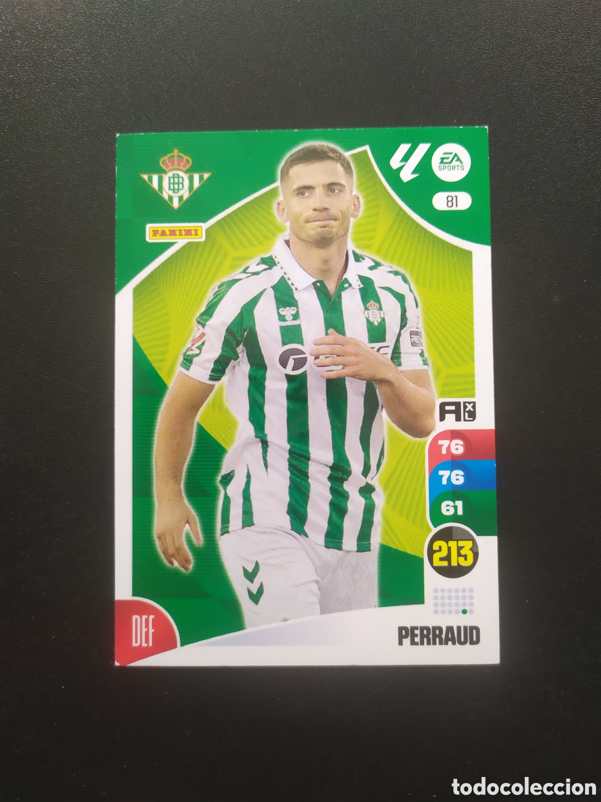 Cromos de f&uacute;tbol: Adrenalyn 2024 2025 24 25 panini Perraud n&deg; 81 Real Betis