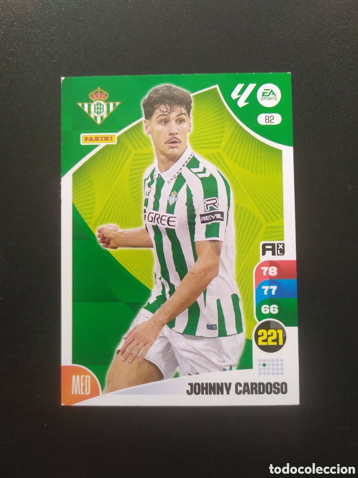 Cromos de f&uacute;tbol: Adrenalyn 2024 2025 24 25 panini Johnny Cardoso n&deg; 82 Real Betis