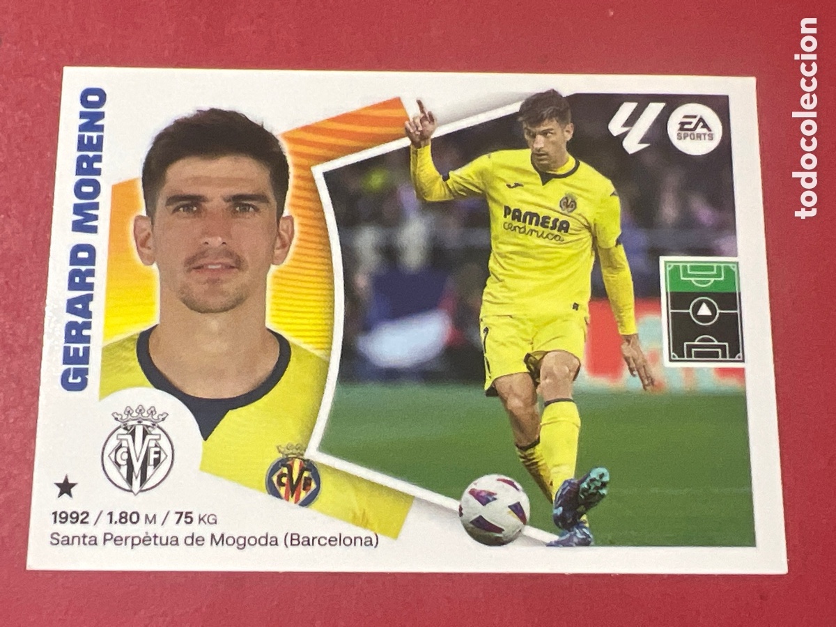 Cromos de f&uacute;tbol: A1667. Cromo Panini Liga Ediciones Este 2024/205 24/25 Villareal Gerard Moreno 19