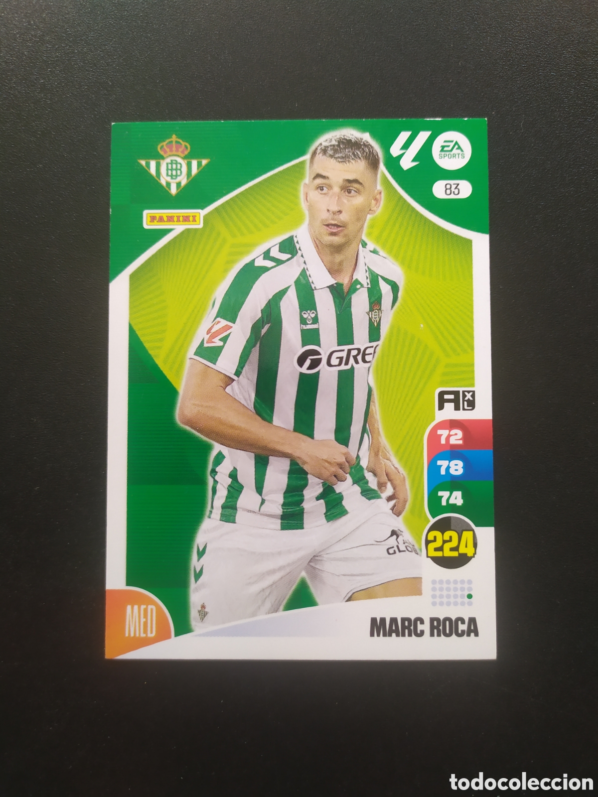 Cromos de f&uacute;tbol: Adrenalyn 2024 2025 24 25 panini Marc Roca n&deg; 83 Real Betis