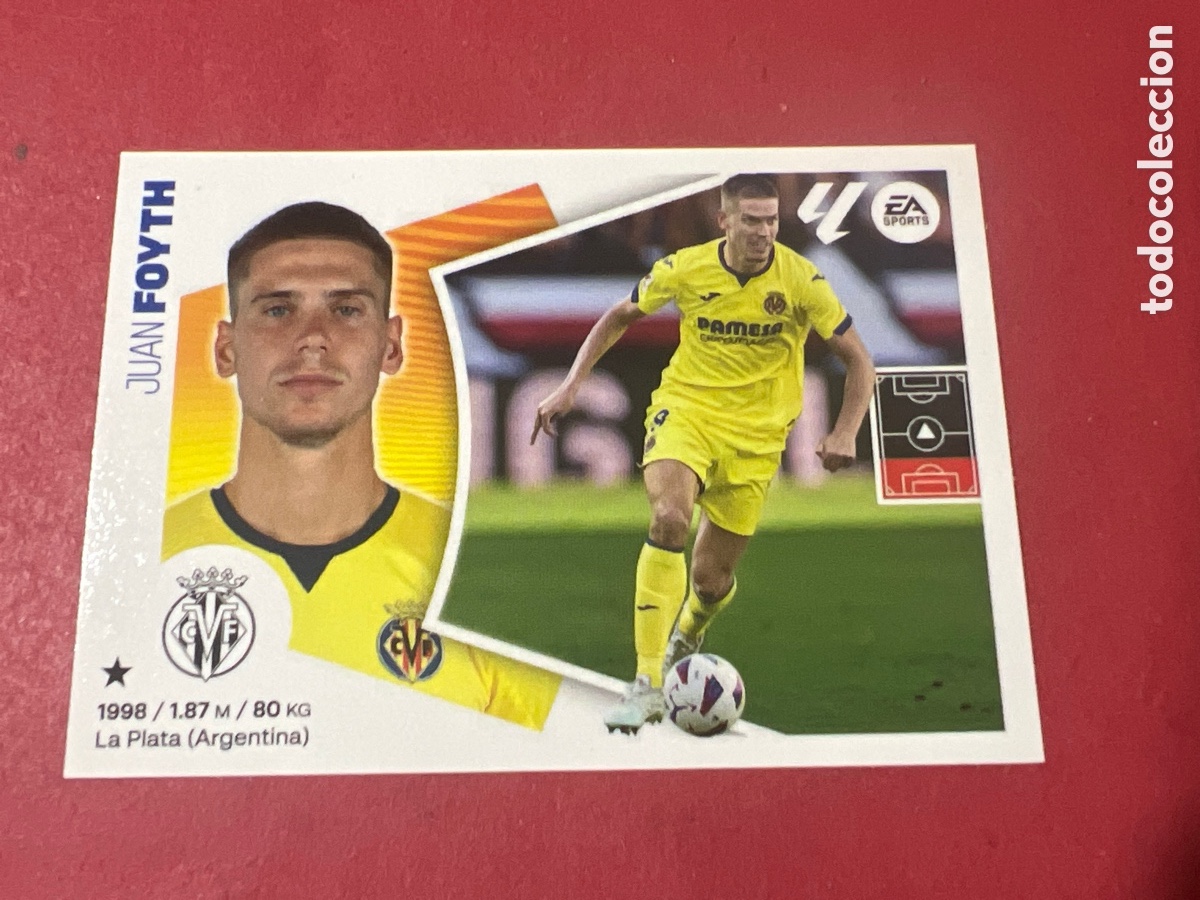 Cromos de f&uacute;tbol: A1670. Foyth villarreal liga este 2024 2025 24 25 nuevo sin pegar