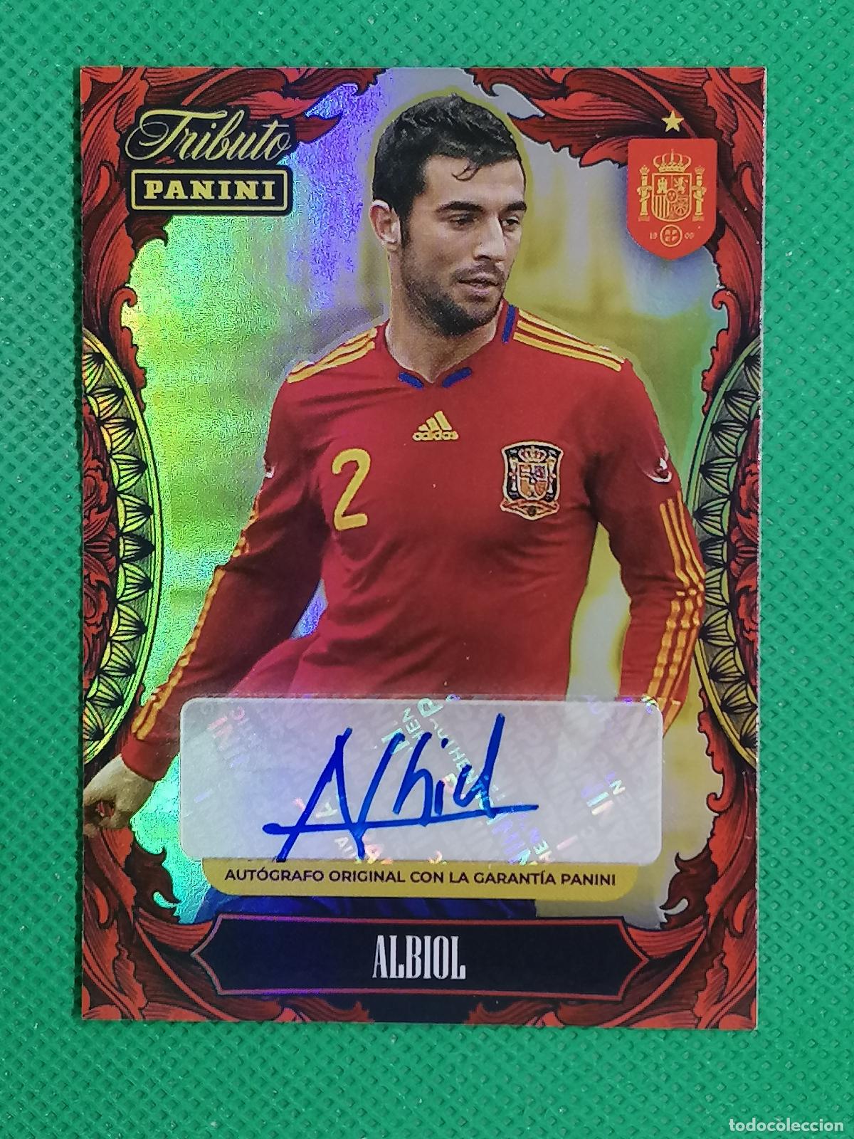 Cartes &agrave; collectionner de Football: ALBIOL AUTO AUTOGRAFO ORIGINAL FIRMA ⚽PANINI TRIBUTO SELECCION ESPA&Ntilde;OLA ESPA&Ntilde;A CARD 26 2026⚽