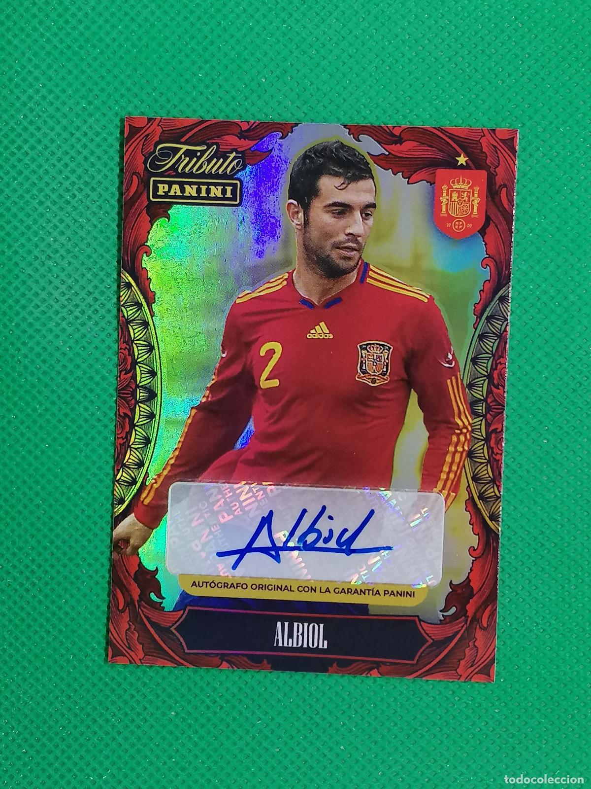 Figurine di Calcio: ALBIOL AUTO AUTOGRAFO ORIGINAL FIRMA ⚽PANINI TRIBUTO SELECCION ESPA&Ntilde;OLA ESPA&Ntilde;A CARD 26 2026⚽