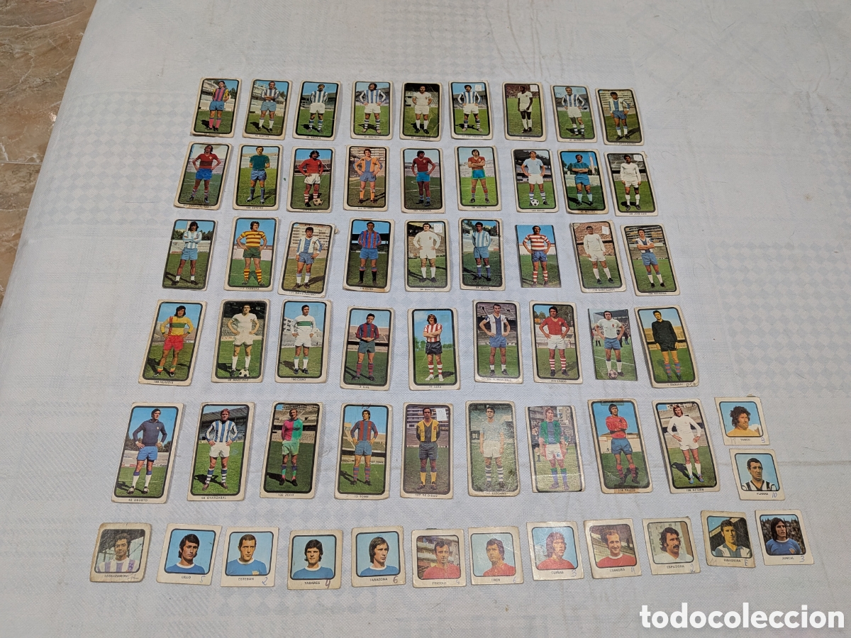 Cromos de Futebol: Lote 45 cromos + 14 peque&ntilde;os del album ruiz romero campeonatos nacionales de futbol 1974-75