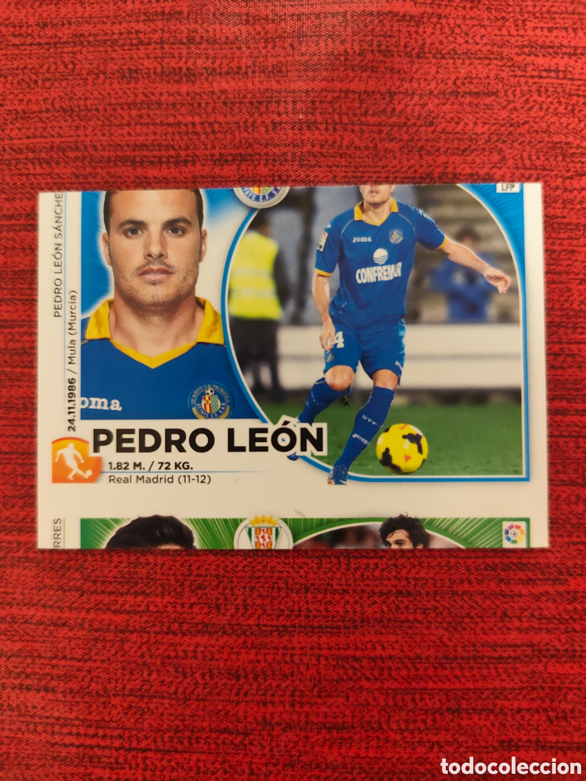 Cromos de Futebol: ERROR CORTE... PEDRO LE&Oacute;N GETAFE EDICIONES ESTE LIGA 2014 2015