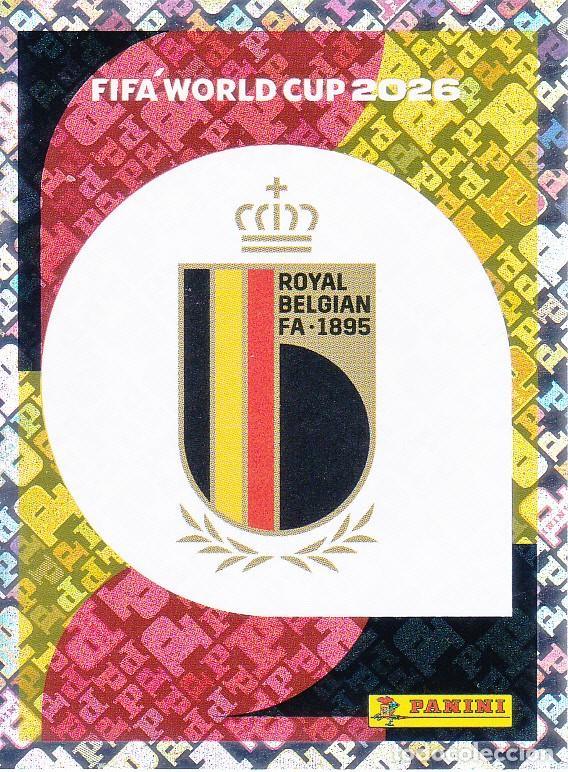 Cromos de f&uacute;tbol: FIFA WORLD CUP 2026 * ESCUDO N&ordm; 1 * DE BELGICA - NUEVO DE SOBRE (A-18)