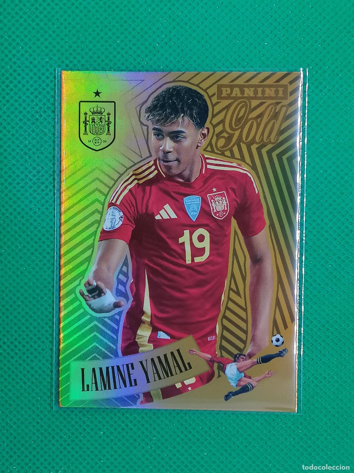 Cromos de f&uacute;tbol: 89 LAMINE YAMAL GOLD SUPERNOVA ⚽PANINI TRIBUTO SELECCION ESPA&Ntilde;OLA ESPA&Ntilde;A CARD 26 2026⚽