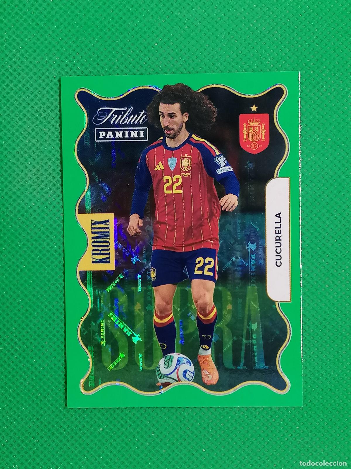 Cromos de f&uacute;tbol: KV75 CUCURELLA KROMIX SUPRA VERDE GREEN ⚽PANINI TRIBUTO SELECCION ESPA&Ntilde;OLA ESPA&Ntilde;A CARD 26 2026⚽
