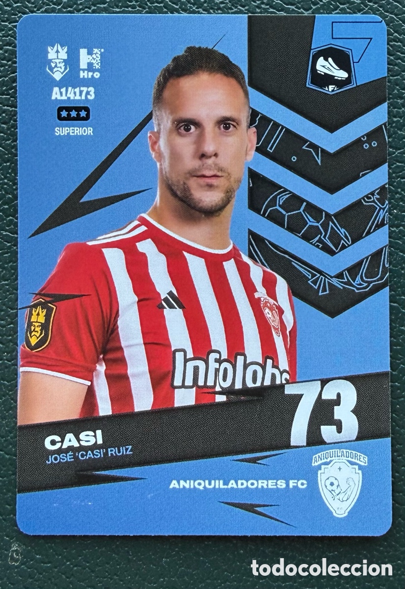 Cromos de f&uacute;tbol: A14173 JORGE CASI RUIZ ANIQUILADORES FC FICHAS ALBUM KINGS LEAGUE INFOJOBS 2024 KOLEX