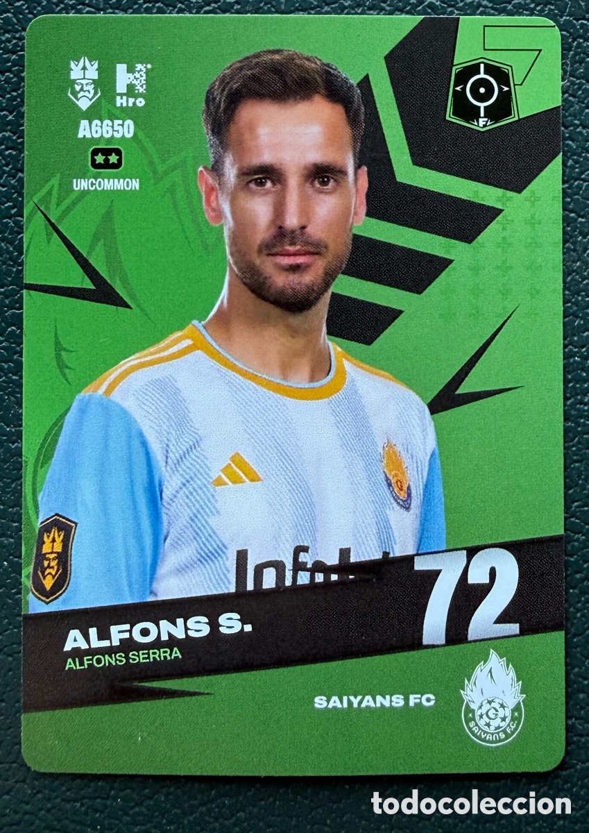 Figurine di Calcio: A6650 ALFONS SERRA SAIYANS FC FICHAS ALBUM KINGS LEAGUE INFOJOBS 2024 KOLEX