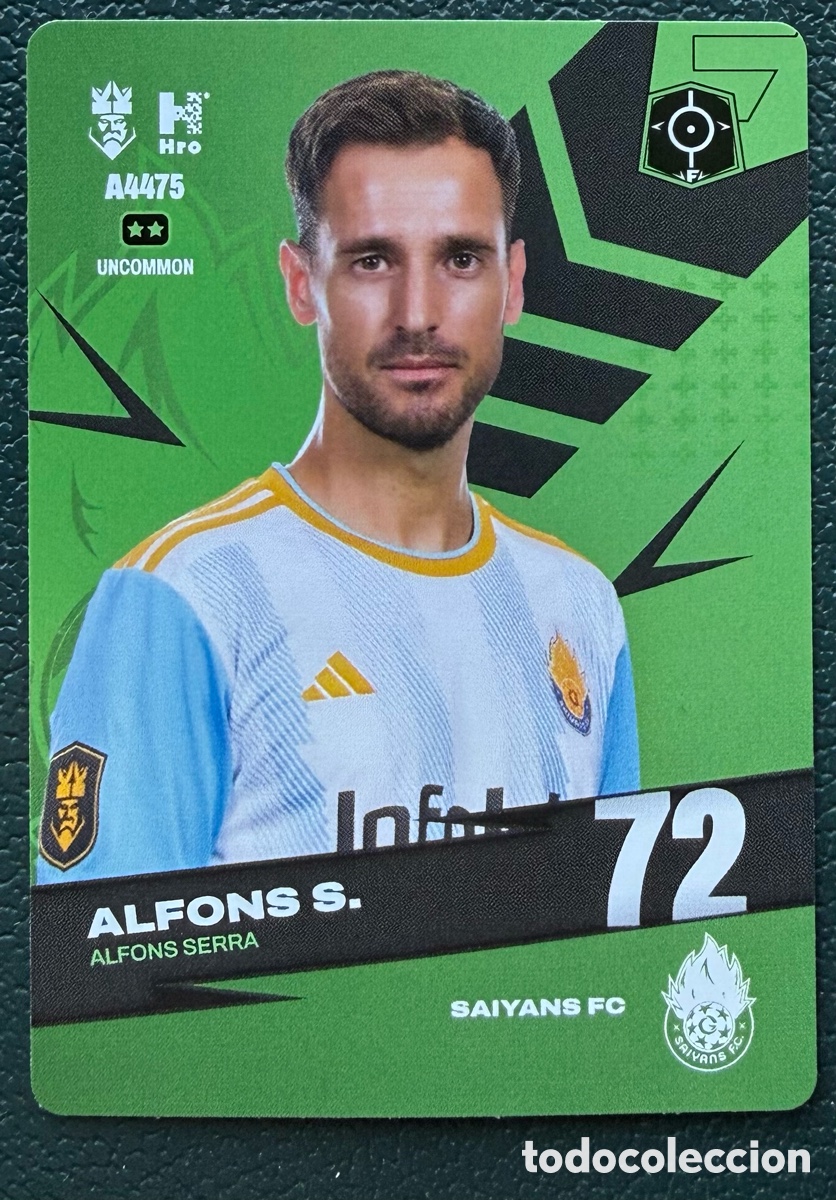 Figurine di Calcio: A4475 ALFONS SERRA SAIYANS FC FICHAS ALBUM KINGS LEAGUE INFOJOBS 2024 KOLEX