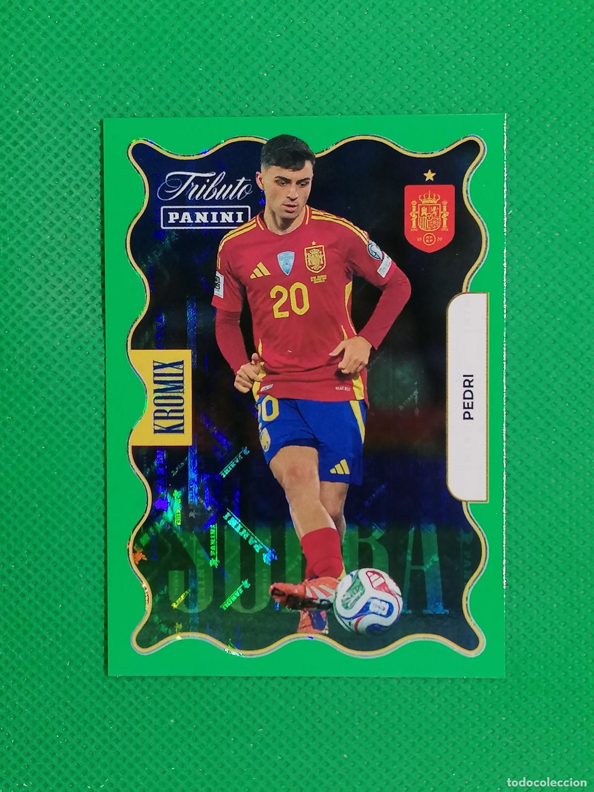 Cromos de f&uacute;tbol: KV77 PEDRI KROMIX SUPRA VERDE GREEN ⚽PANINI TRIBUTO SELECCION ESPA&Ntilde;OLA ESPA&Ntilde;A CARD 26 2026⚽