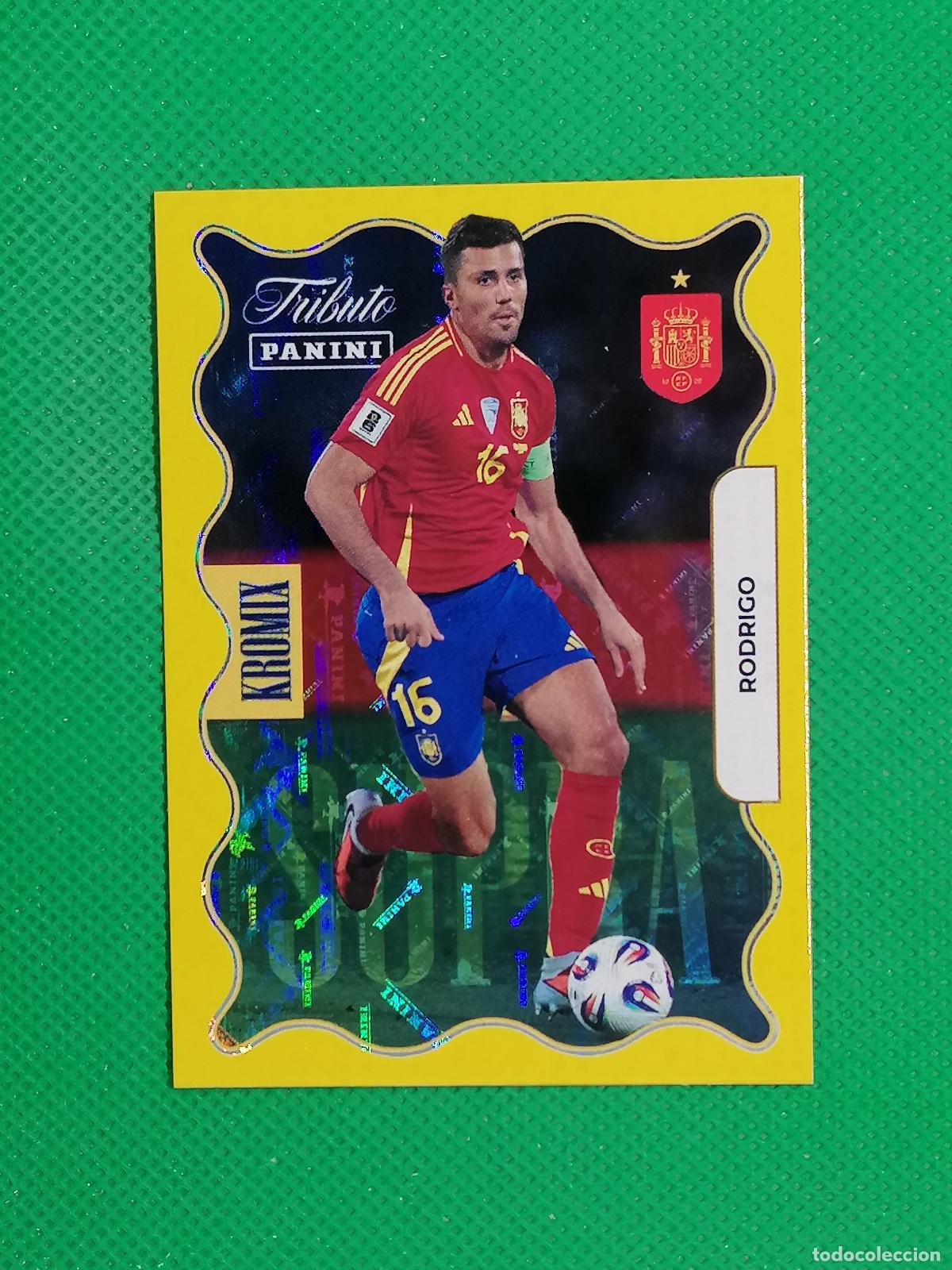 Cromos de f&uacute;tbol: KV76 RODRIGO KROMIX SUPRA GOLD ORO ⚽PANINI TRIBUTO SELECCION ESPA&Ntilde;OLA ESPA&Ntilde;A CARD 26 2026⚽