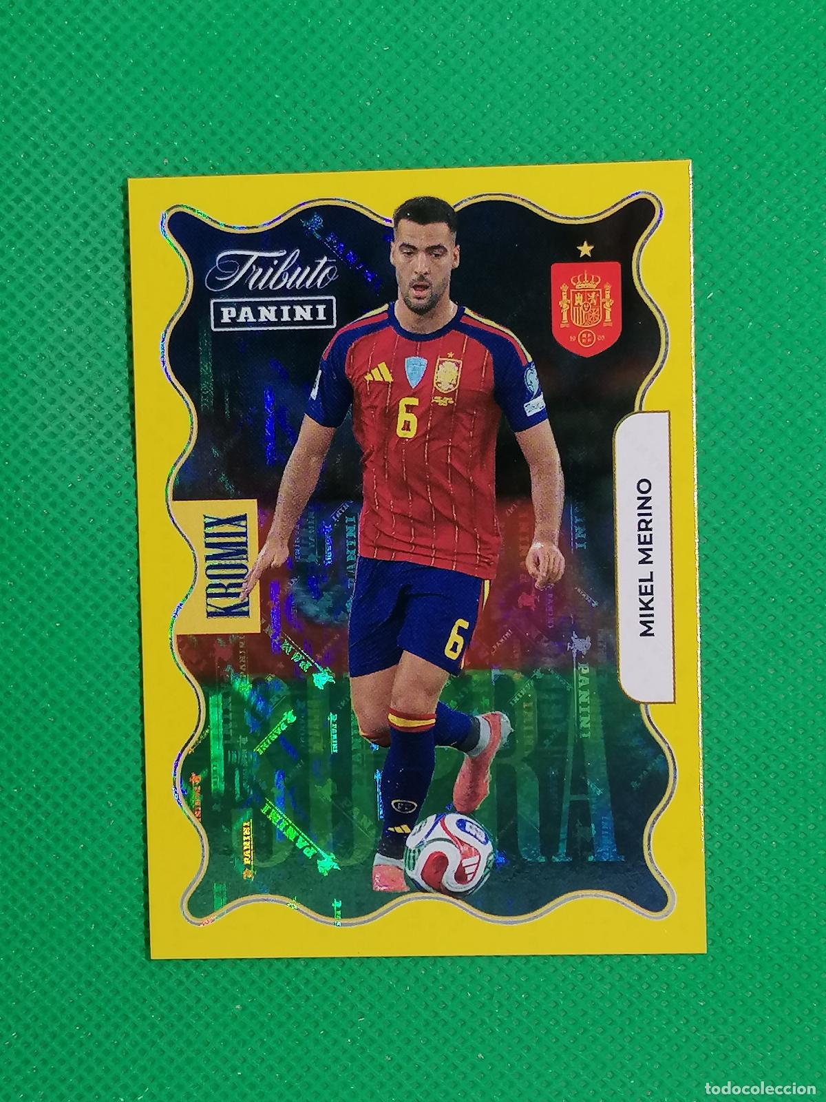 Cromos de f&uacute;tbol: KV78 MIKEL MERINO KROMIX SUPRA GOLD ORO ⚽PANINI TRIBUTO SELECCION ESPA&Ntilde;OLA ESPA&Ntilde;A CARD 26 2026⚽