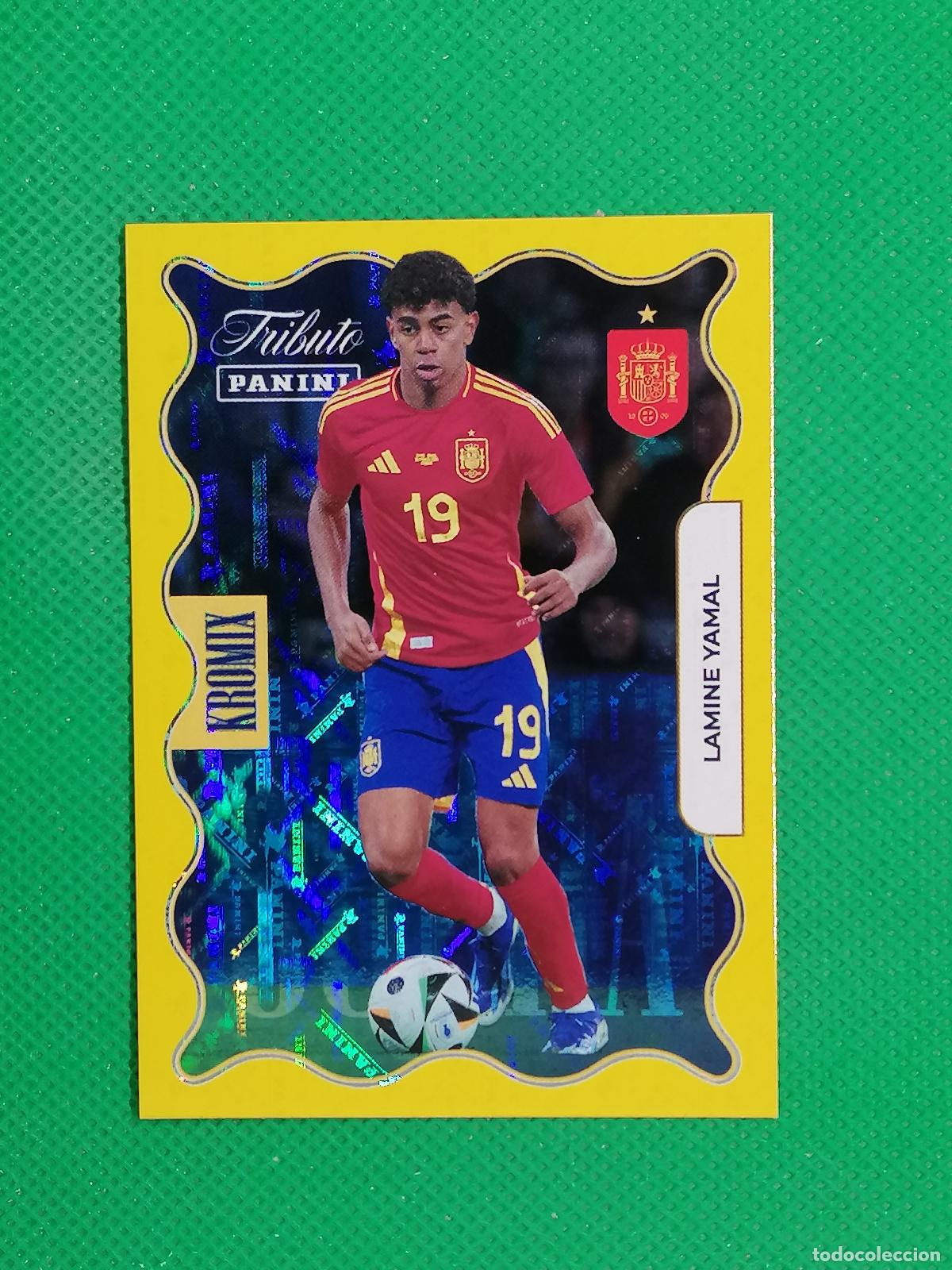 Cromos de f&uacute;tbol: KV79 LAMINE YAMAL KROMIX SUPRA GOLD ORO ⚽PANINI TRIBUTO SELECCION ESPA&Ntilde;OLA ESPA&Ntilde;A CARD 26 2026⚽