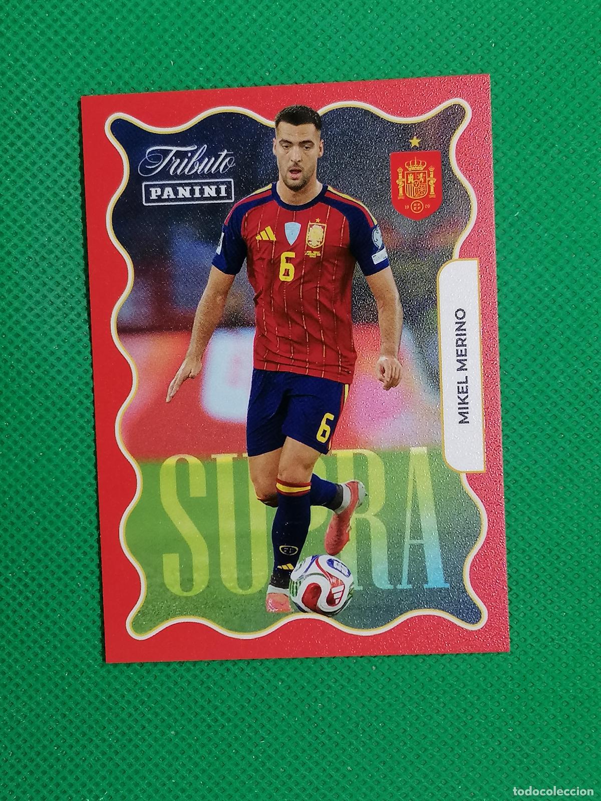 Cromos de f&uacute;tbol: 78 MIKEL MERINO SUPRA ⚽PANINI TRIBUTO SELECCION ESPA&Ntilde;OLA ESPA&Ntilde;A CARD 26 2026⚽