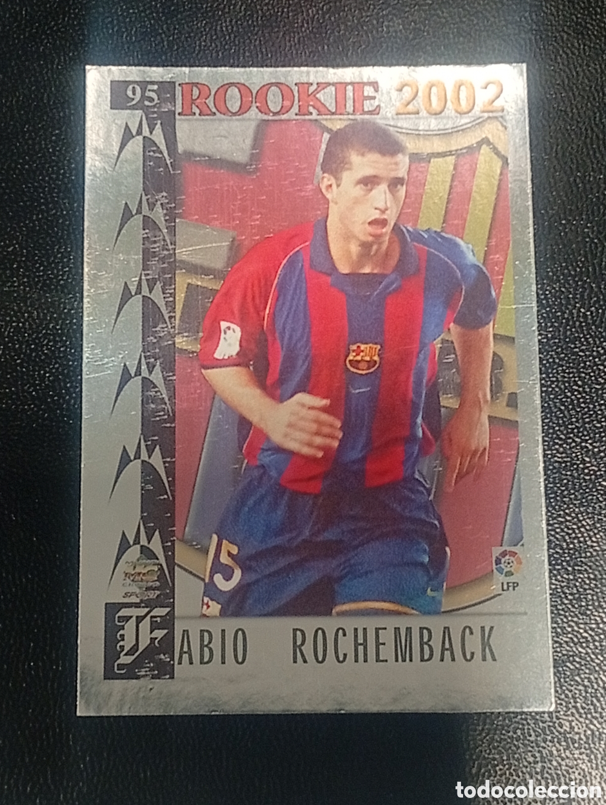 Cromos de f&uacute;tbol: 95 FABIO ROCHEMBACK FUTBOL CLUB BARCELONA TOP LIGA 2001 2002 01 02 CROMOS MUNDICROMO CARDS PANINI