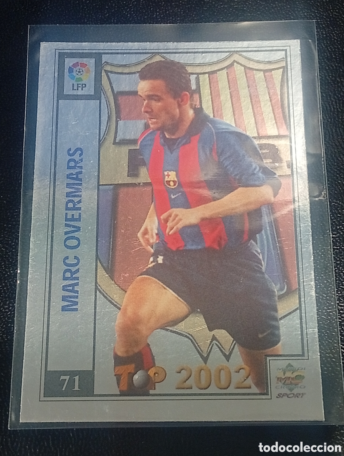 Cromos de f&uacute;tbol: 71 MARC OVERMANS FUTBOL CLUB BARCELONA TOP LIGA 2001 2002 01 02 CROMOS MUNDICROMO CARDS PANINI