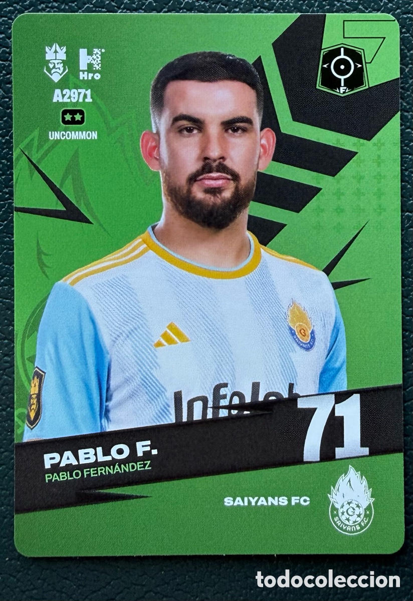 Cromos de f&uacute;tbol: A2971 PABLO FERNANDEZ SAIYANS FC FICHAS ALBUM KINGS LEAGUE INFOJOBS 2024 KOLEX