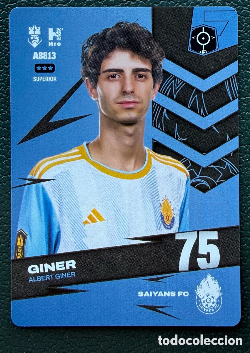 Cromos de f&uacute;tbol: A8813 ALBERT GINER SAIYANS FC FICHAS ALBUM KINGS LEAGUE INFOJOBS 2024 KOLEX