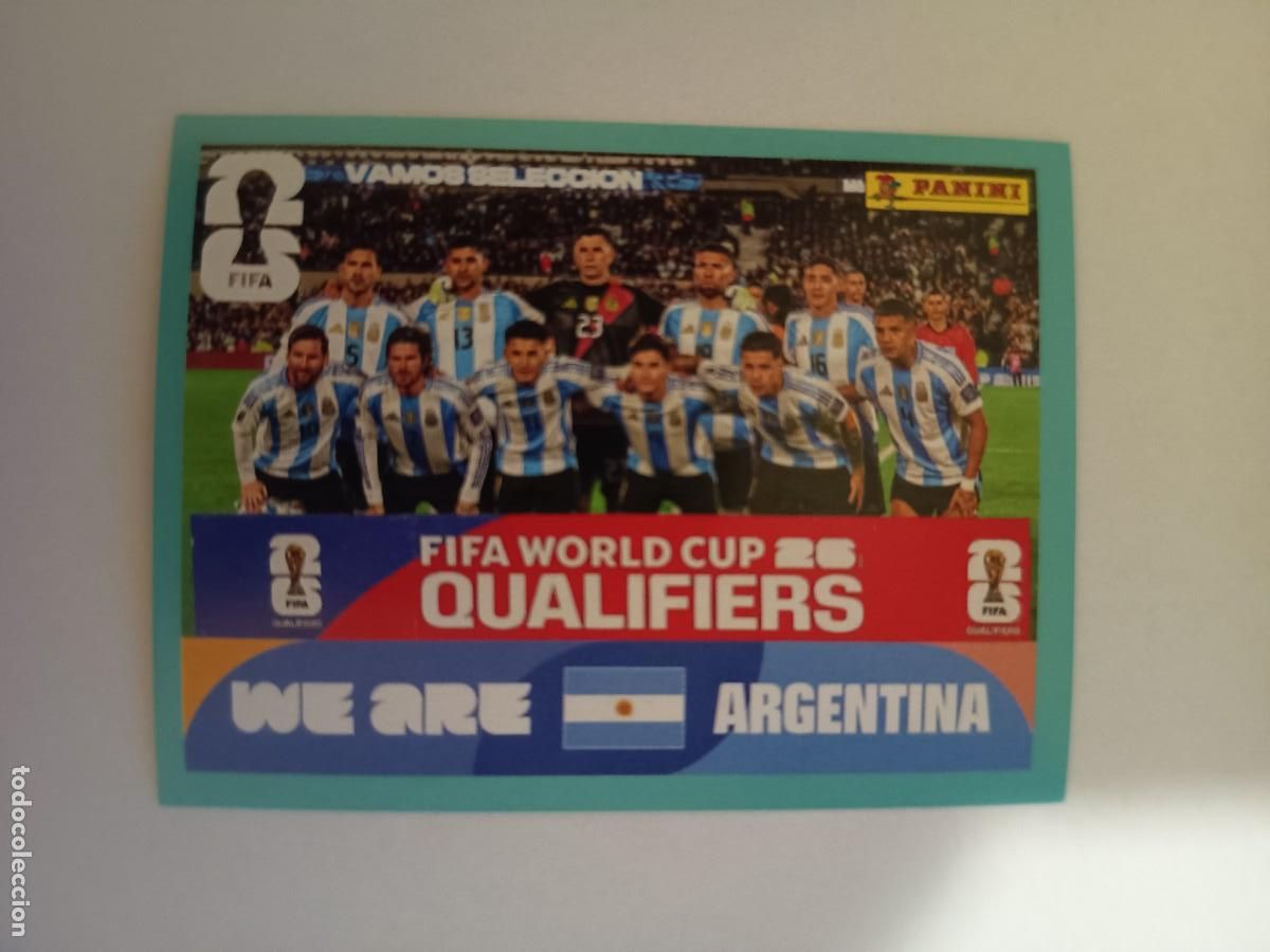 Cromos de f&uacute;tbol: CROMO ARG 13 ARG13 EQUIPO TEAM ARGENTINA CON LEO MESSI - PANINI MUNDIAL WORLD CUP 2026 STICKERS FIFA